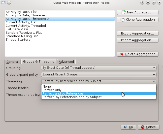 Aggregation Configuration